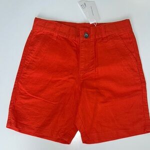 Janie and Jack linen cotton red shorts size 7 NWT